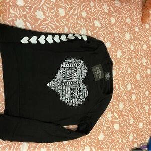 Bird & Vine Black Love Pickleball Sweatshirt